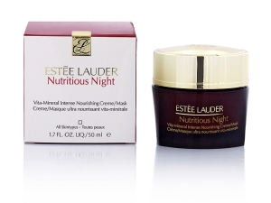 Ночной крем для лица, Estee Lauder "Nutrious Night Vita-Mineral Intense", 50 ml. Купить туалетную воду недорого в интернет-магазине.