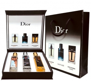 Подарочный набор-сумка Dior MEN 3х20ml . Купить туалетную воду недорого в интернет-магазине.