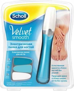 Электрическая Пилка для ногтей Scholl "Velvet Smooth". Купить туалетную воду недорого в интернет-магазине.