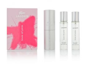 Lacoste "Love of Pink" Twist & Spray 3х20ml women. Купить туалетную воду недорого в интернет-магазине.