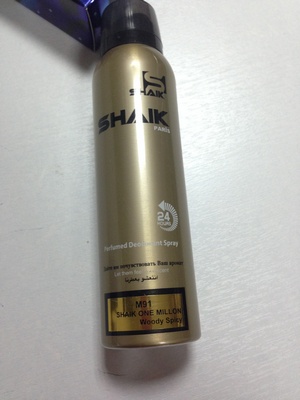 Дезодорант из ОАЭ SHAIK 91 (идентичен Paco Rabanne 1 Million) 150 ml (М). Купить туалетную воду недорого в интернет-магазине.