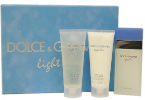 Подарочный набор 3в1 Dolce&Gabbana "Light Blue for WOMEN". Купить туалетную воду недорого в интернет-магазине.